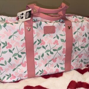 Bioworld Disney Mickey/Minnie Mouse Rolling Duffle Bag